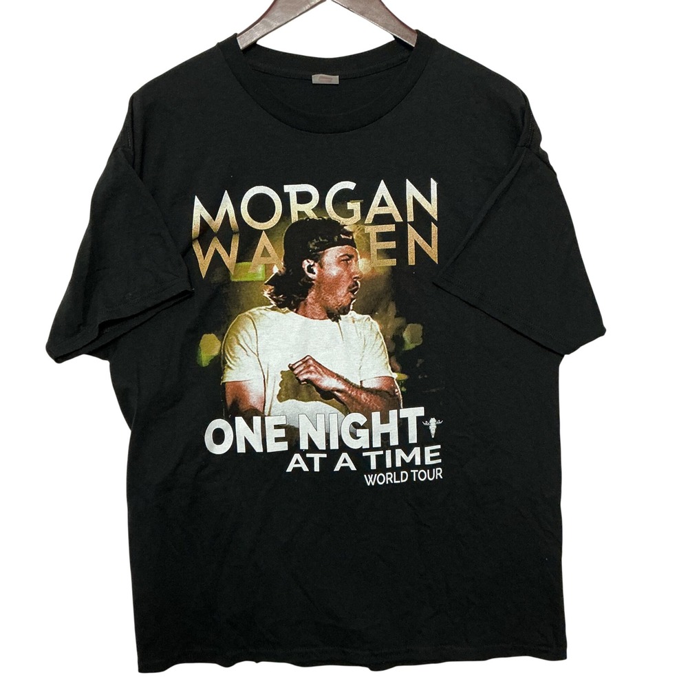 Morgan Wallen One Night At A Time World Tour T Shirt Black Hanes